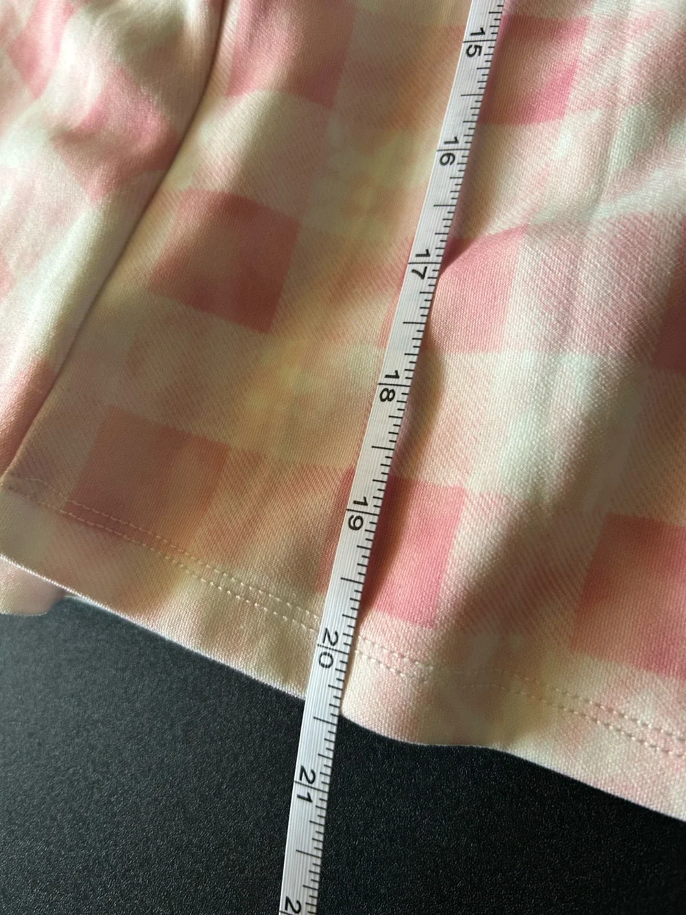torrid Size 1X Pink & White Gingham Skater Skirt with Matching Crop Top